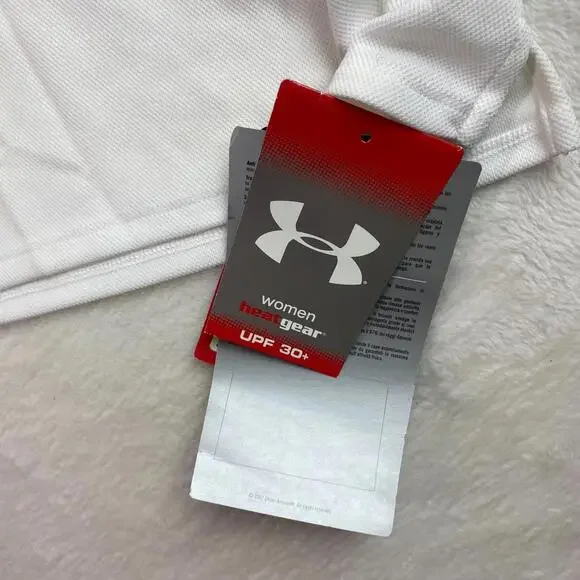 Under Armour Heatgear‎ Shirt Polo Womens Delaware White Small - Picture 5 of 7